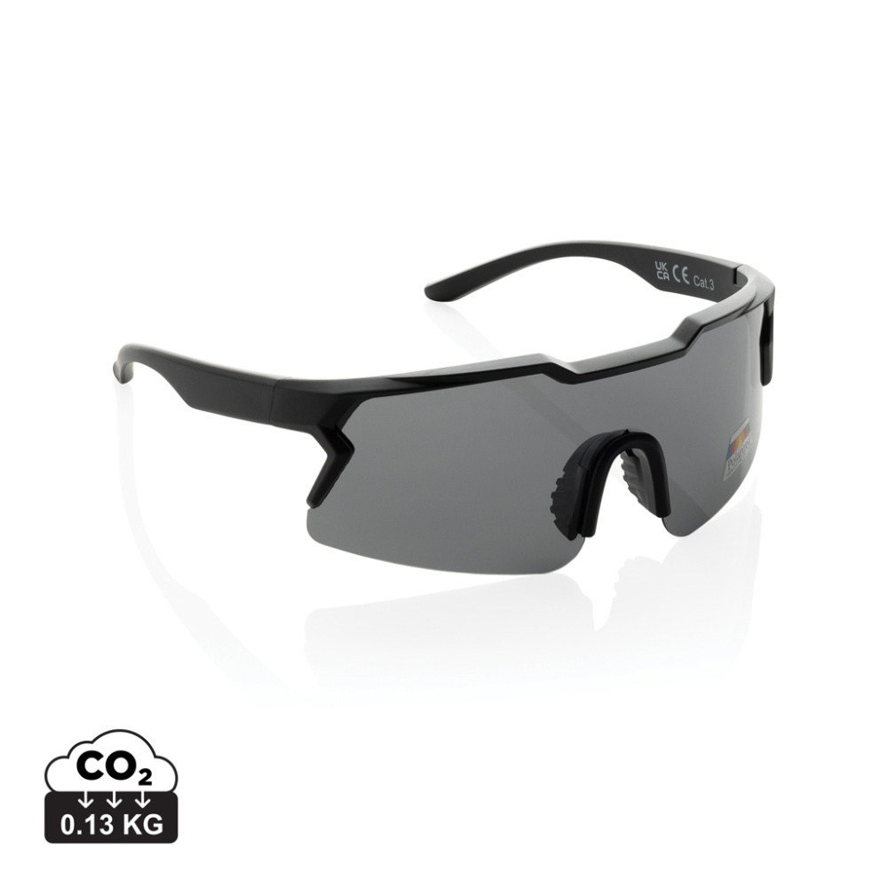 Logotrade promotional item image of: SproShield RCS plastic activity glasses with polarized lens
