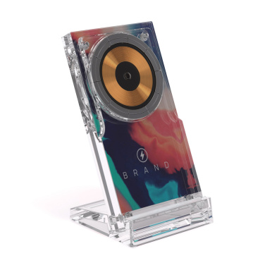 Logo trade corporate gifts image of: Magcharge 15W magnetic wireless charging stand