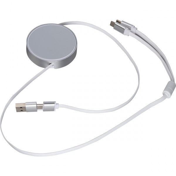Logotrade business gift image of: Charging cable made from recycled aluminum Ostend