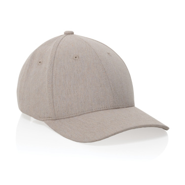 Logotrade promotional merchandise image of: Milo AWARE™ recycled heather 6 panel cap 200gr