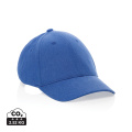 Milo AWARE™ recycled heather 6 panel cap 200gr, blue