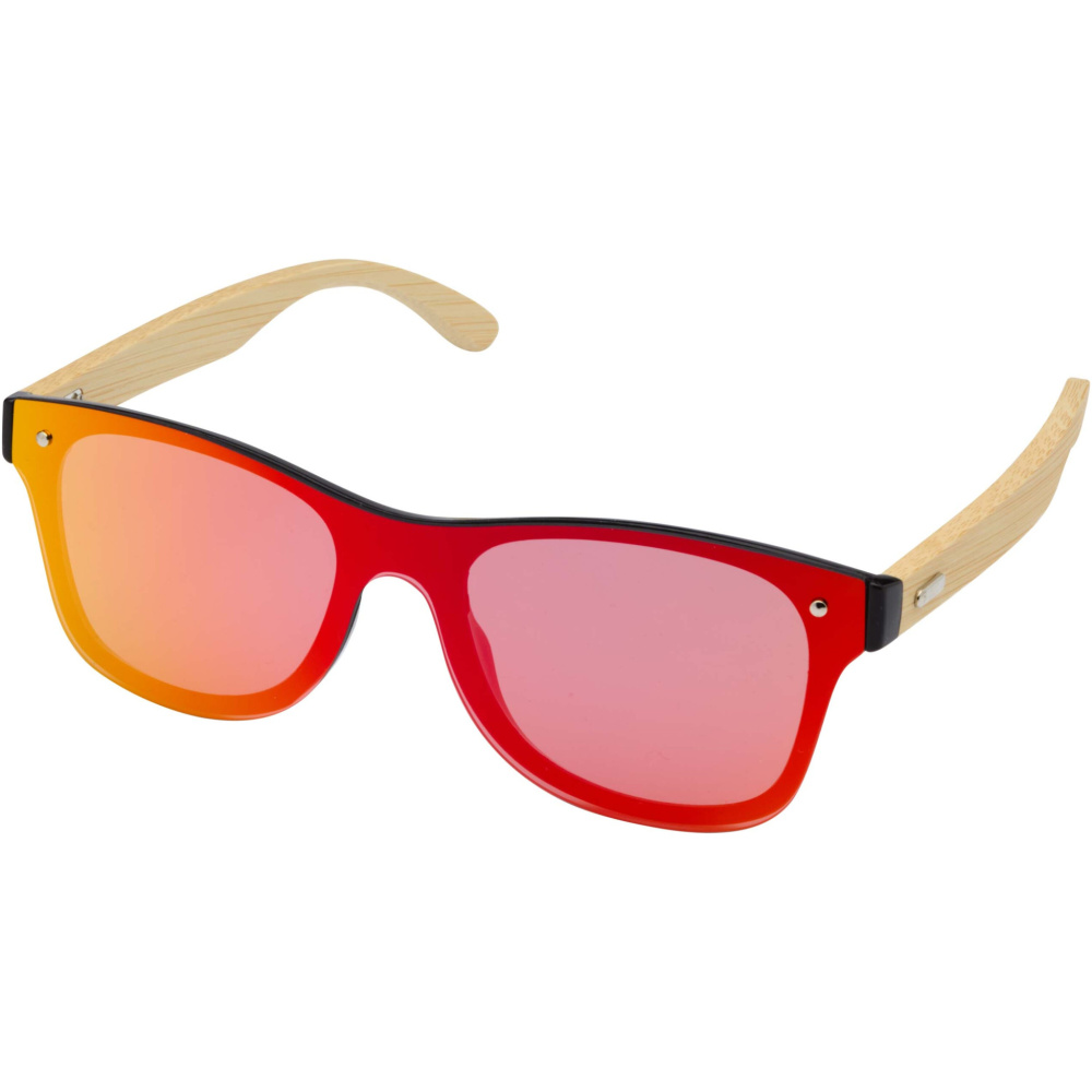 Logotrade promotional item image of: Tan sunglasses with bamboo temples