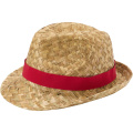 Pricus straw hat, Red / Natural