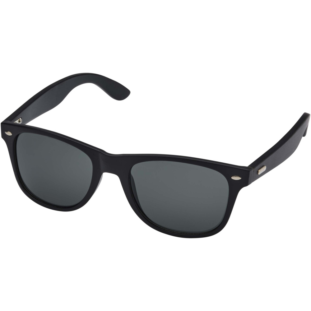 Logo trade promotional item photo of: Arlo bamboo sunglasses with black coating