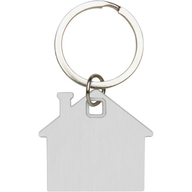 Logo trade promotional giveaway photo of: Nook house-shaped keychain