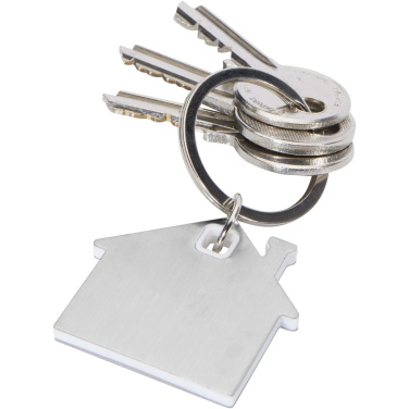 Logo trade advertising products image of: Nook house-shaped keychain