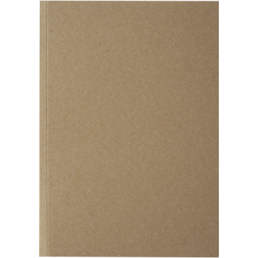 Logo trade promotional gifts picture of: Novella Austen A5 recycled soft cover kraft notebook - 100 sheets