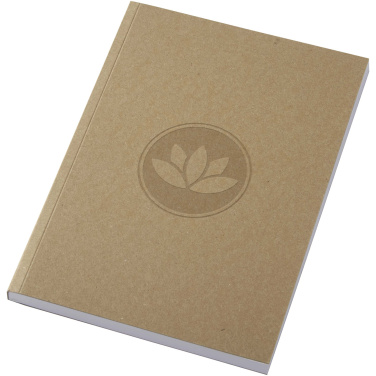 Logo trade corporate gifts picture of: Novella Austen A5 recycled soft cover kraft notebook - 100 sheets