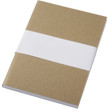 Logotrade promotional product picture of: Novella Austen A5 recycled soft cover kraft notebook - 100 sheets