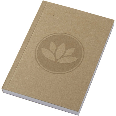 Logo trade promotional gifts picture of: Novella Austen A6 recycled soft cover kraft notebook - 100 sheets