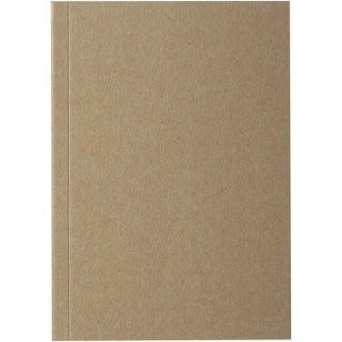 Logo trade corporate gift photo of: Novella Austen A6 recycled soft cover kraft notebook - 50 sheets