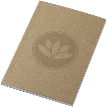 Logo trade promotional gifts image of: Novella Austen A6 recycled soft cover kraft notebook - 50 sheets