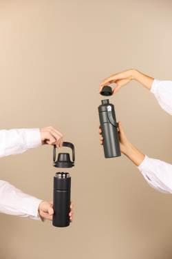 Logo trade business gifts image of: Baltimore trek RCS recycled SS bottle 600 ML