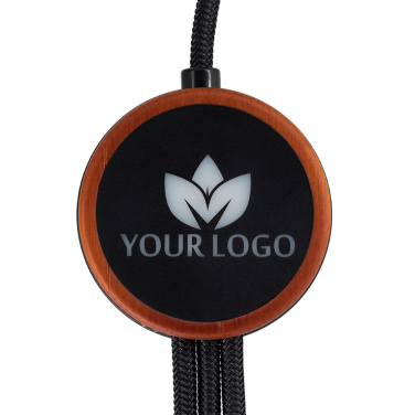 Logo trade advertising products picture of: Cable 3in1 with illuminated logo - LH-ZM04
