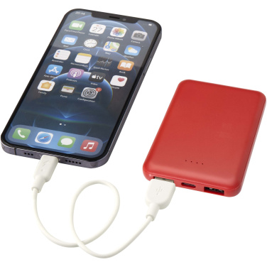 Logo trade promotional items image of: Asama 5000 mAh Type-C recycled plastic power bank
