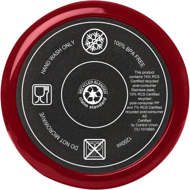 Logo trade promotional item photo of: Melbourne 1200 ml RCS certified insulated tumbler with straw