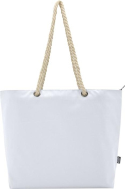 Logo trade promotional gift photo of: Panama GRS recycled beach cooler tote bag with cord handles