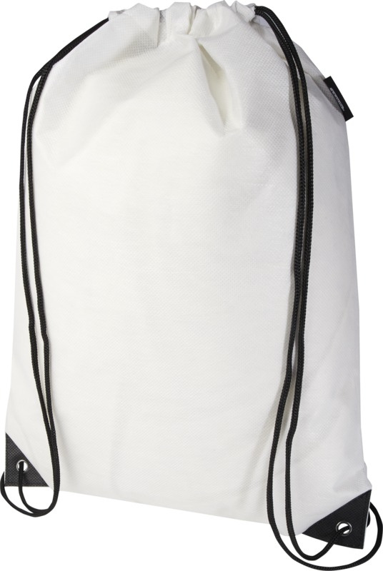 Logo trade promotional gifts picture of: Evergreen GRS recycled non-woven drawstring bag 5L