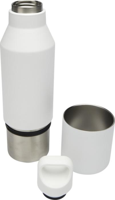 Logotrade promotional giveaways photo of: Odessy 600 ml RCS certified recycled stainless steel insulated bottle with 300 ml cup