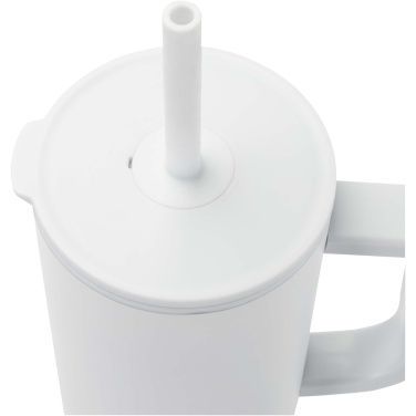 Logo trade promotional merchandise photo of: Brady 900 ml RCS certified insulated tumbler with silicone straw