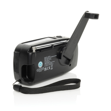 Logo trade promotional products picture of: RescueWave RCS recycled plastic emergency radio