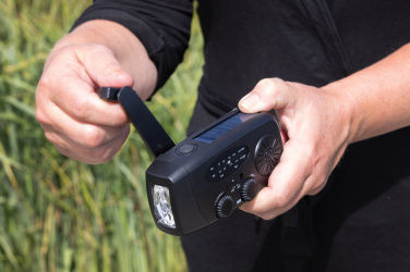 Logotrade promotional product picture of: RescueWave RCS recycled plastic emergency radio