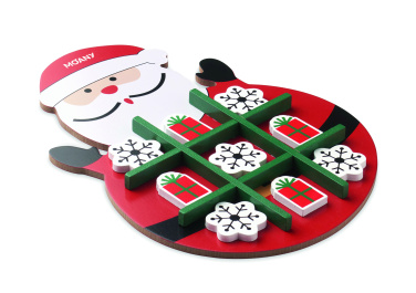 Logo trade promotional merchandise picture of: Christmas wooden tic tac toe