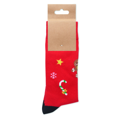 Logo trade promotional gifts picture of: Pair of Christmas socks L