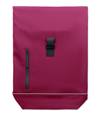Logo trade promotional giveaway photo of: Laptop 15" roll top PU backpack