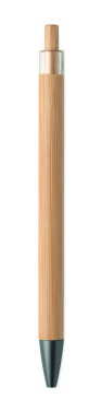 Logotrade promotional merchandise picture of: Push button bamboo pen