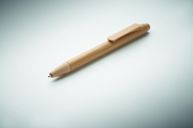 Logo trade promotional merchandise photo of: Bamboo automatic ball pen