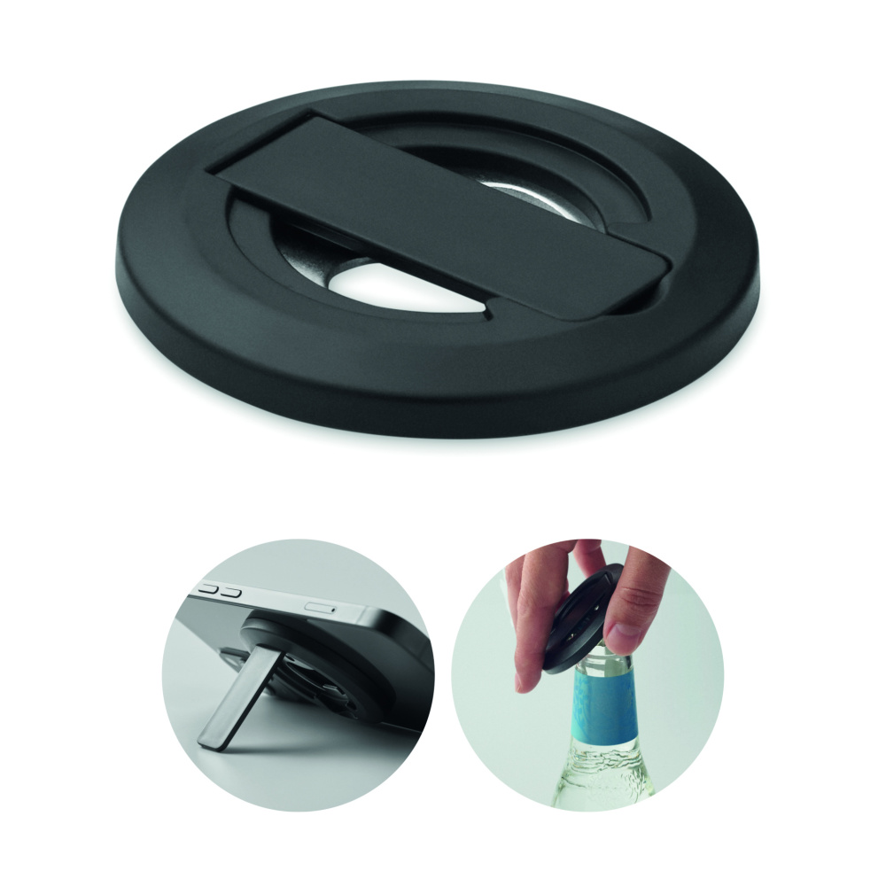 Logotrade advertising product picture of: Phone holder and bottle opener