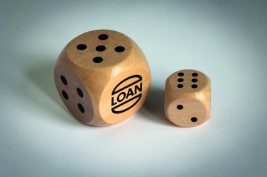 Logotrade promotional gift image of: Schima wooden dice 3cm dia