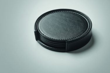 Logotrade promotional gift image of: Set of 4 PU coasters