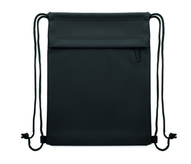 Logo trade promotional gift photo of: Drawstring bag in 600D RPET