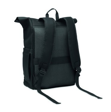 Logotrade promotional giveaway picture of: Rolltop laptop rucksack 600D