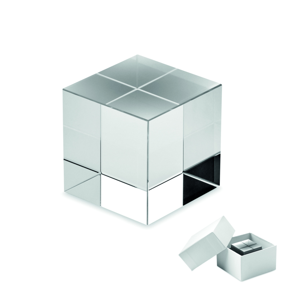 Logotrade promotional gift picture of: Glass cube award