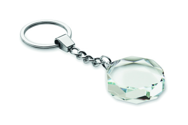 Logotrade promotional item picture of: Glass round award key ring