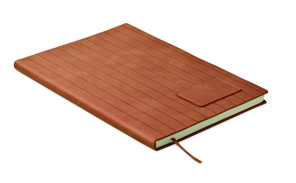Logotrade promotional item picture of: A5 notebook in smokey PU