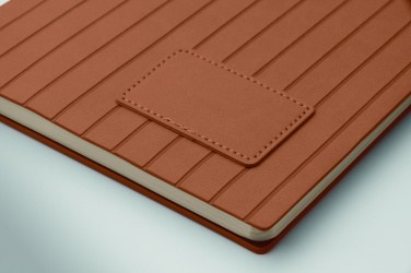 Logo trade corporate gifts image of: A5 notebook in smokey PU