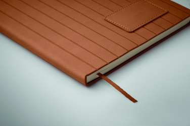 Logo trade corporate gifts picture of: A5 notebook in smokey PU