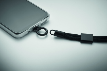 Logo trade advertising products image of: RPET phone wrist cord