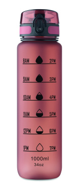 Logo trade promotional merchandise image of: Sports water bottle RPET 1L