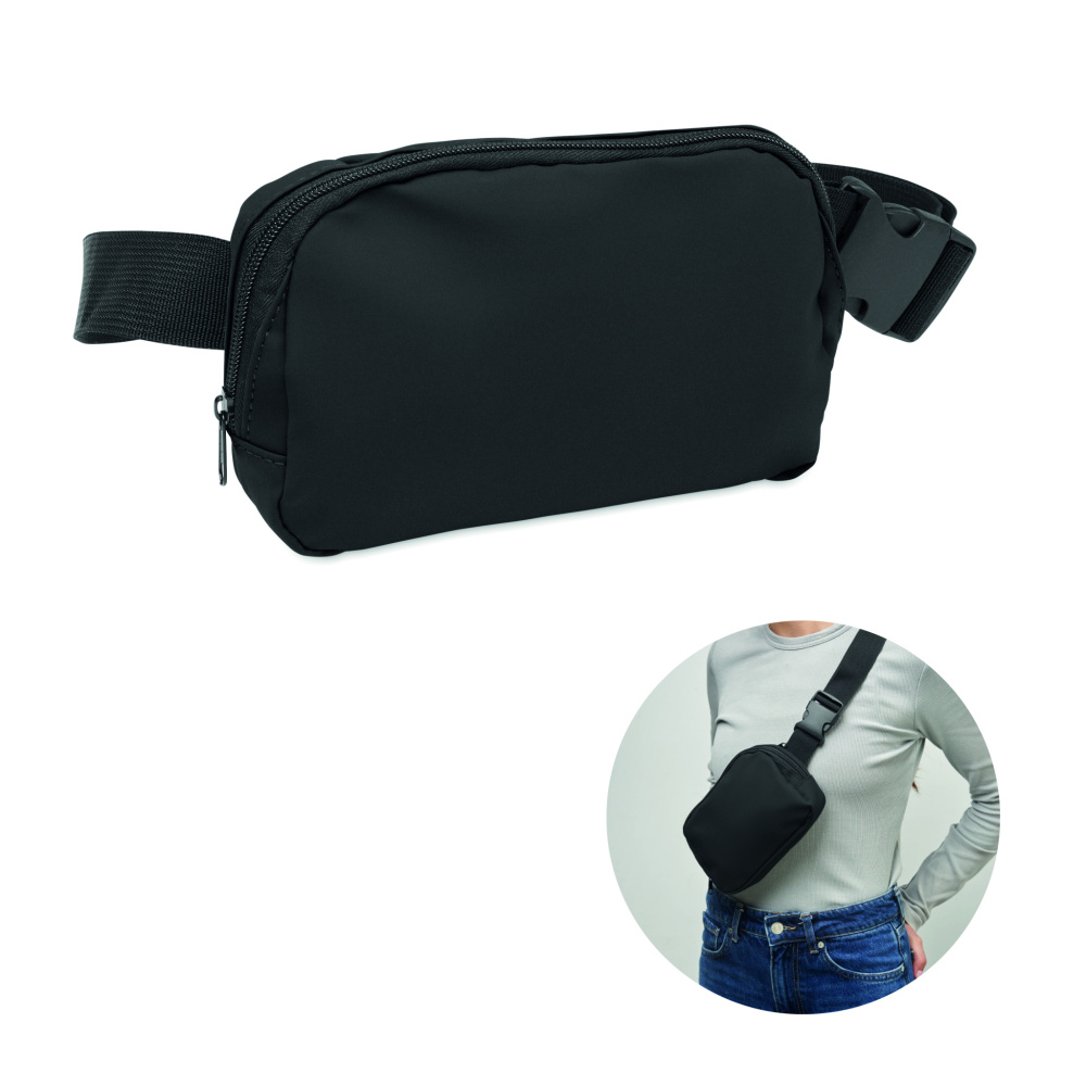 Logo trade promotional merchandise image of: Waist bag in 210D polyester