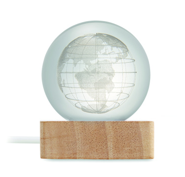 Logo trade promotional gifts image of: LED globe glass ball
