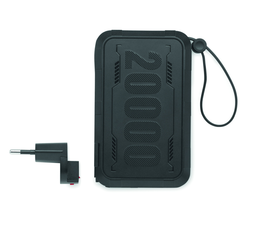 Logo trade promotional giveaway photo of: Power bank 20000 mAh in ABS