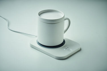 Logo trade business gift photo of: Wireless charger mug warmer set