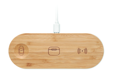 Logo trade promotional items image of: 3 in 1 15W wireless charger