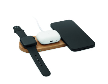Logo trade promotional items image of: 3 in 1 15W wireless charger