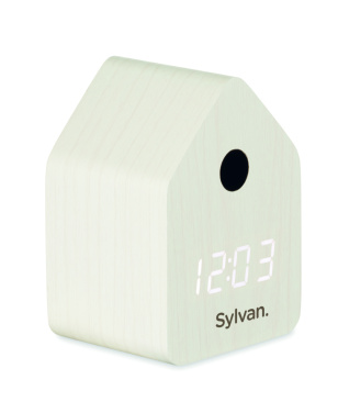 Logo trade promotional giveaways picture of: MDF cuckoo alarm clock